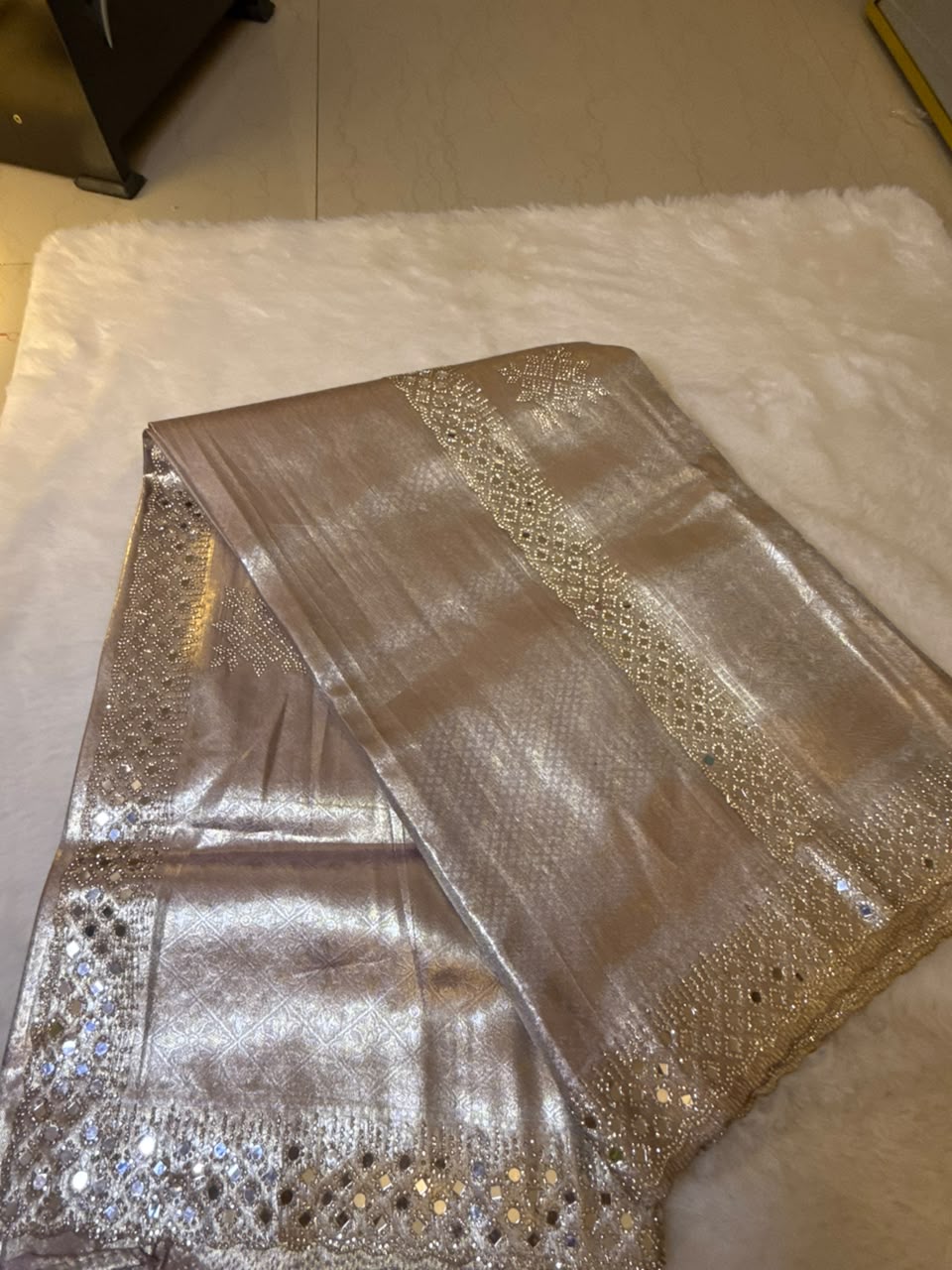 Light Onion Pink & Gold Kanjivaram-Style Saree