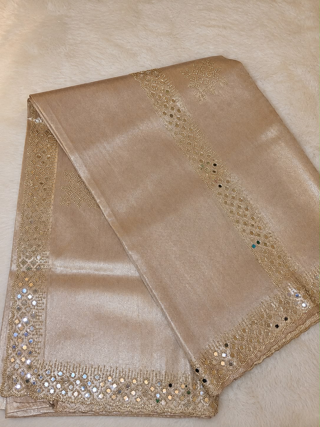 Light Onion Pink & Gold Kanjivaram-Style Saree